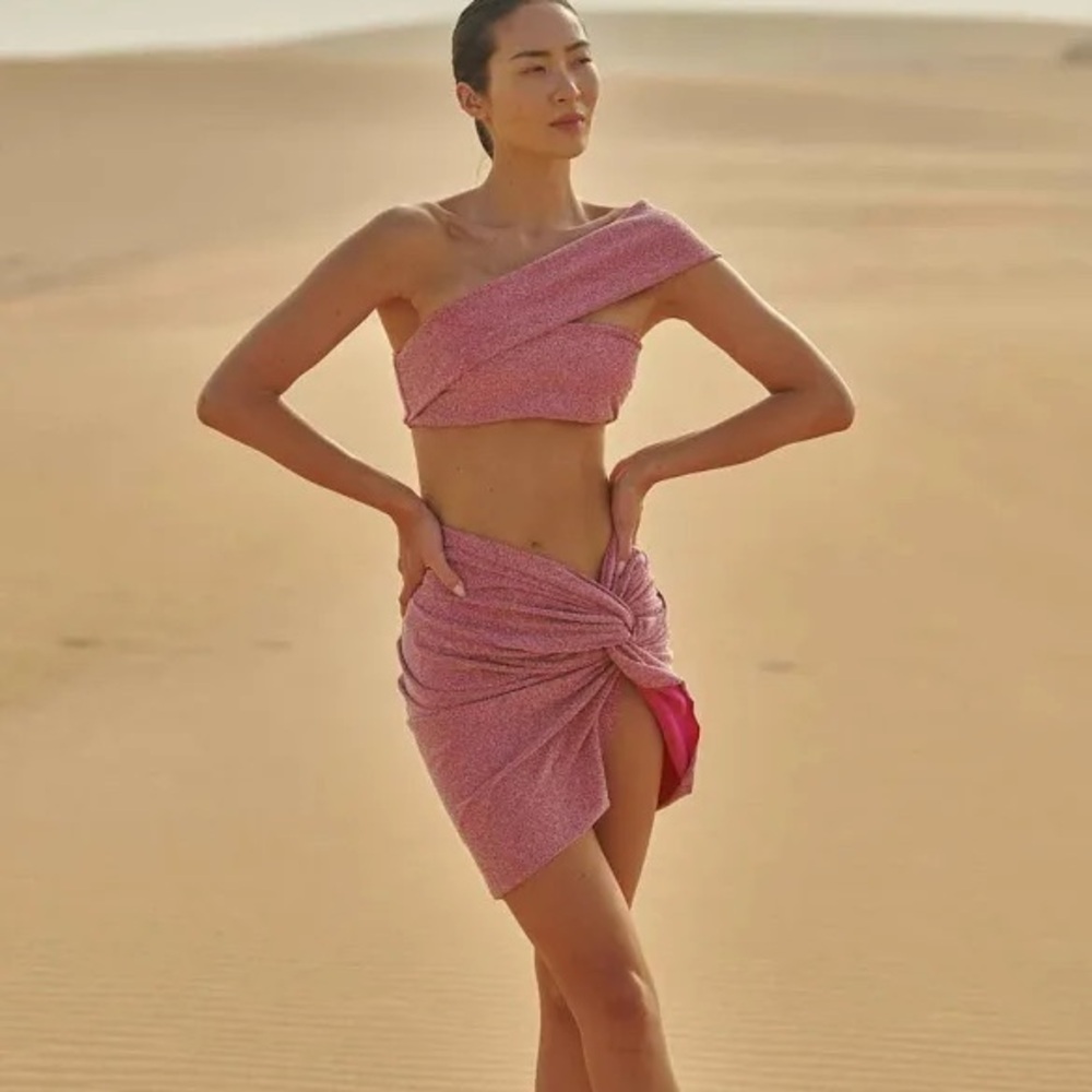 NEW Baobab Collection Sparkling Pink two piece set beach coverup